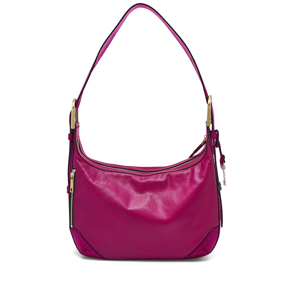 Fossil Hannah Hobo Magenta