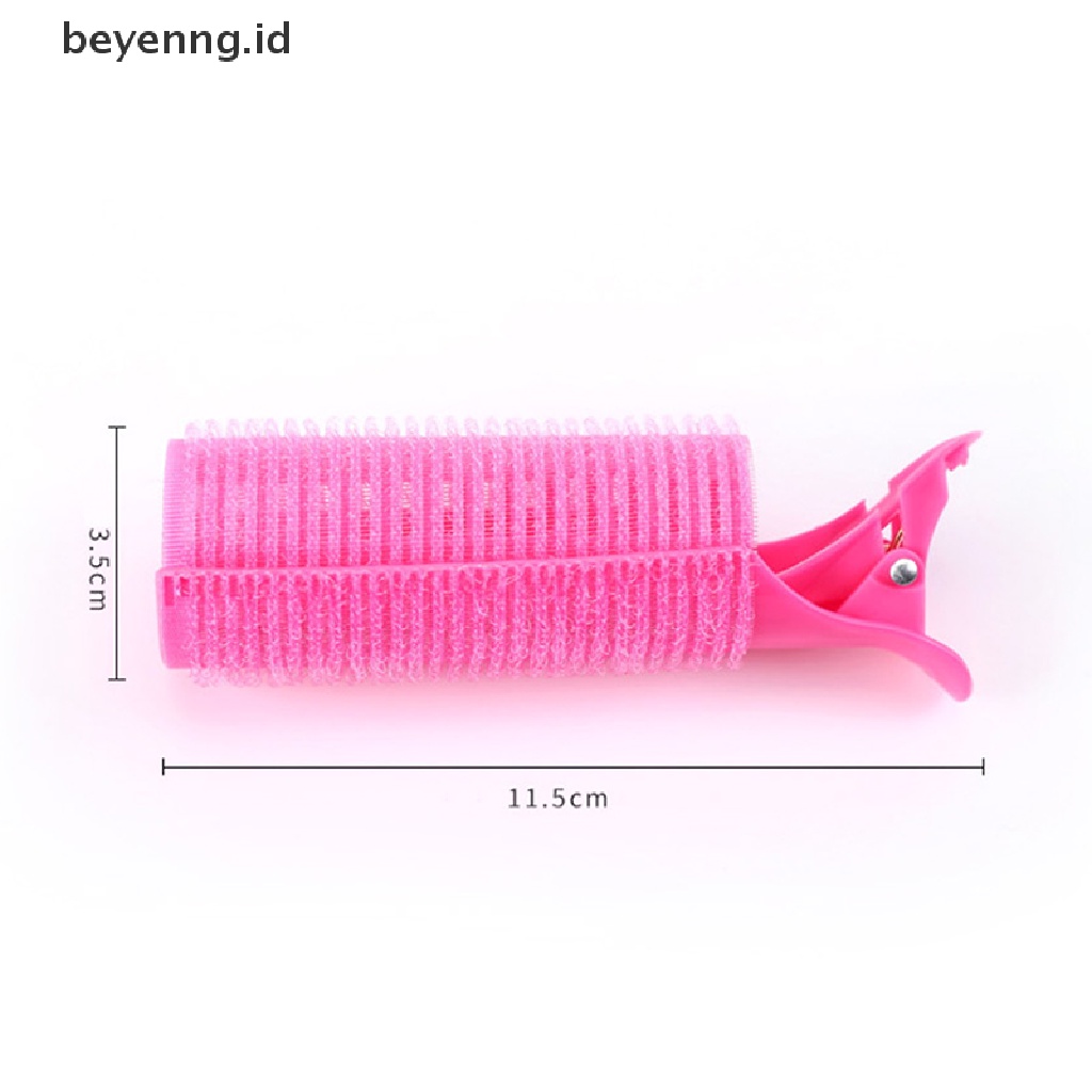 Beyen 1/2Pcs Set Pengeriting Rambut Pink Tidur Semalam Reusable Hair Root Fluffy Clip ID