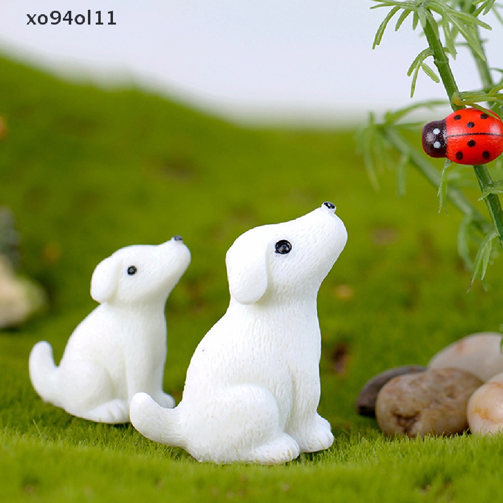 Xo Anjing Lucu Mini Miniatur Peri Taman Ornamen Dekorasi Pot Craft Aksesoris OL