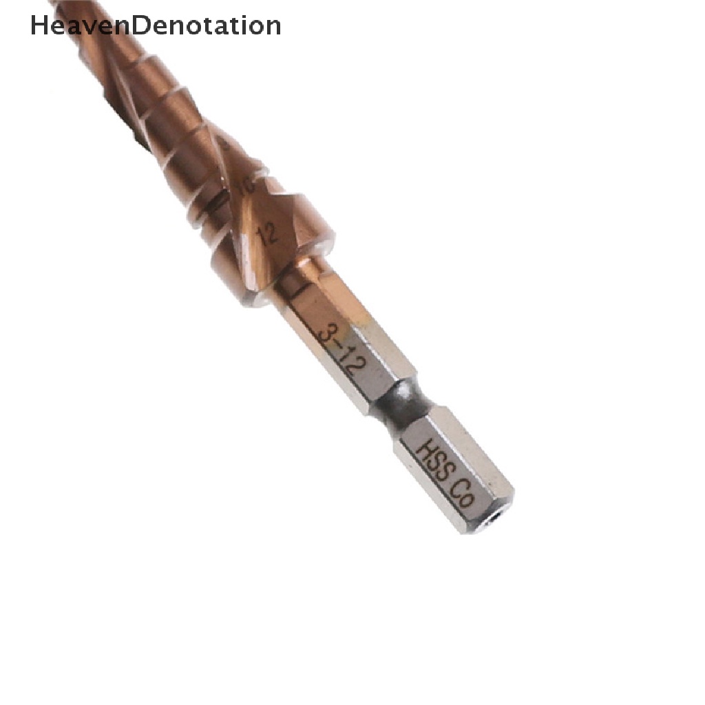 [HeavenDenotation] 6.35mm Hex Shank HSS Cobalt Step Cone Mata Bor Hole Saw Alat Pemotong 3-12mm HDV