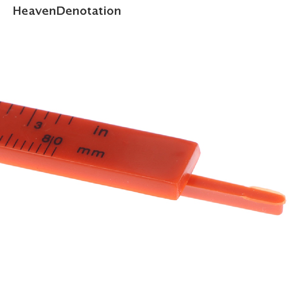 [HeavenDenotation] 1pc Portable Dual Scale 0-80MM Plastik Pengukur Alis Vernier Caliper Mini HDV