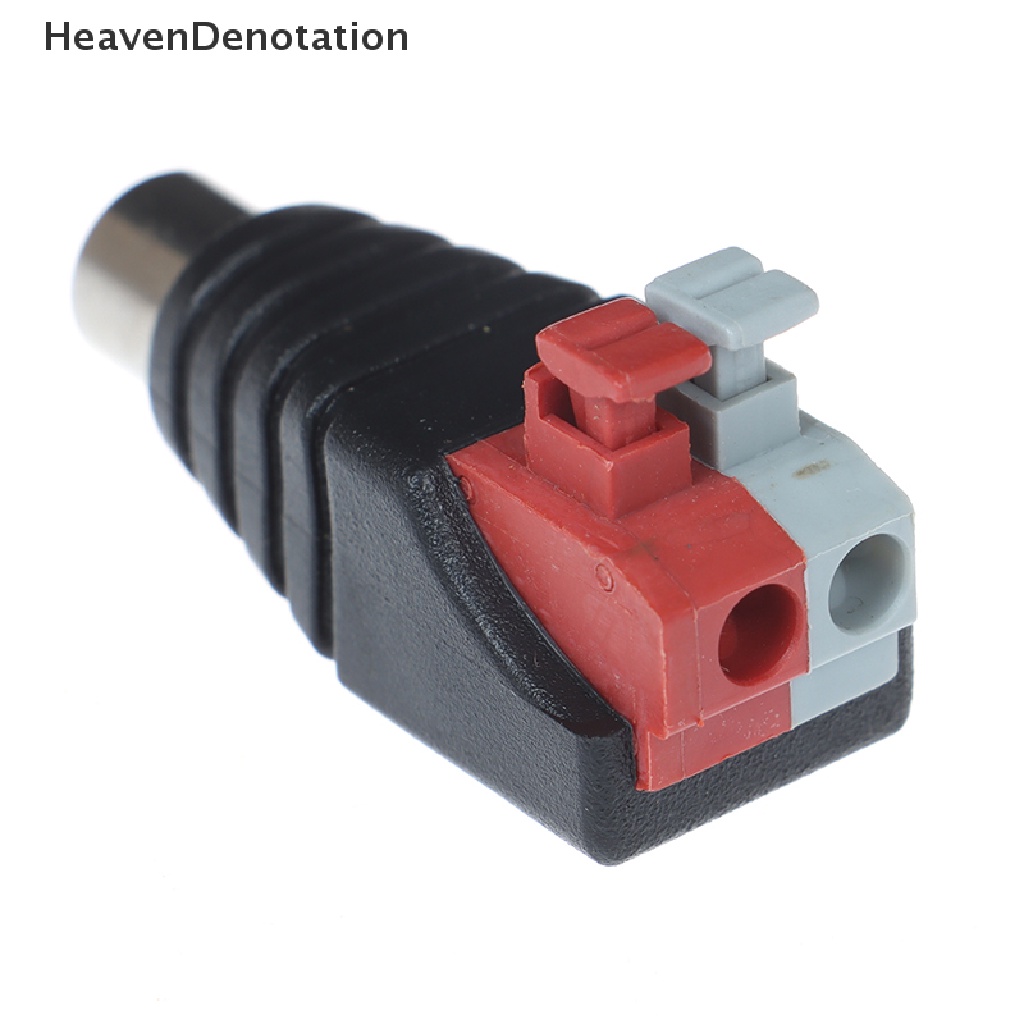 [HeavenDenotation] Kabel Speaker A/V Ke Audio Male Famale RCA Konektor Tekan Plug Terminal HDV