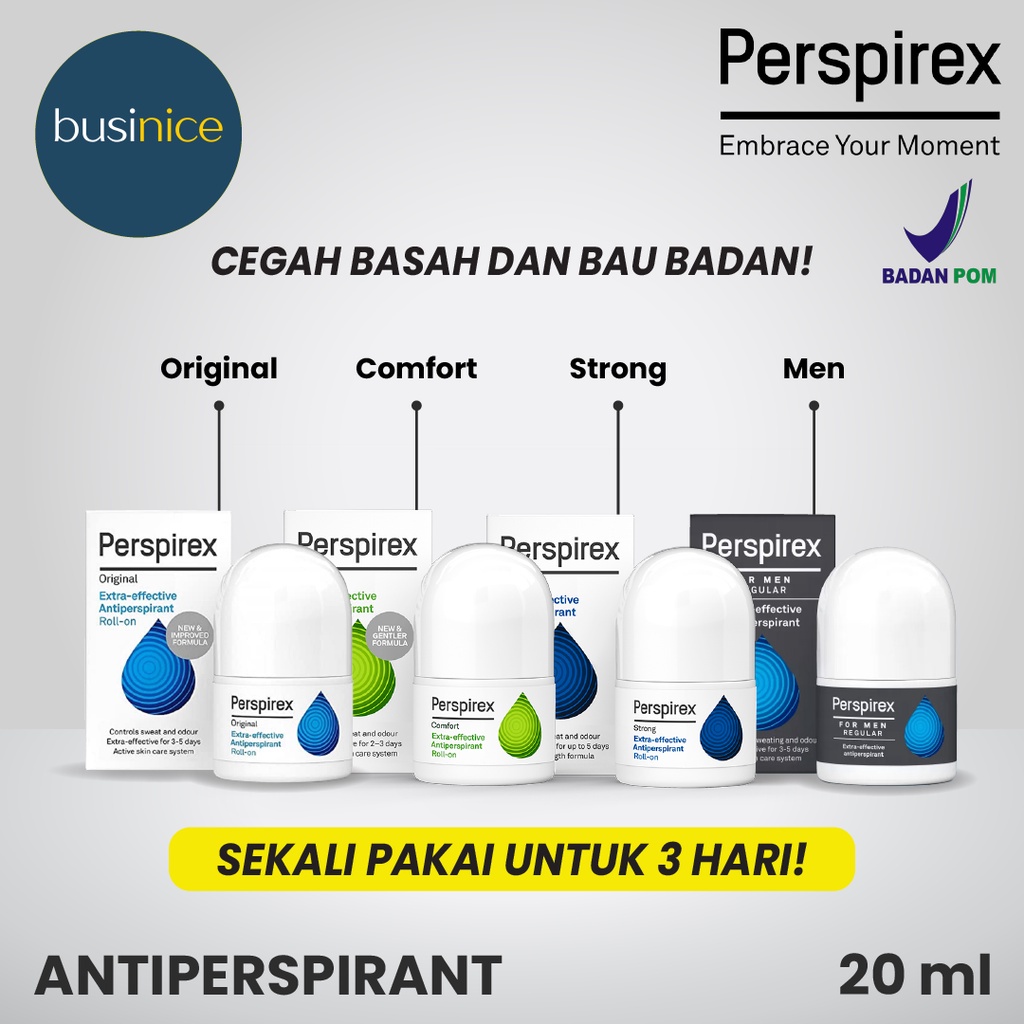 PERSPIREX COMFORT EXTRA-EFFECTIVE ANTIPERSPIRANT ROLL-ON 20ML