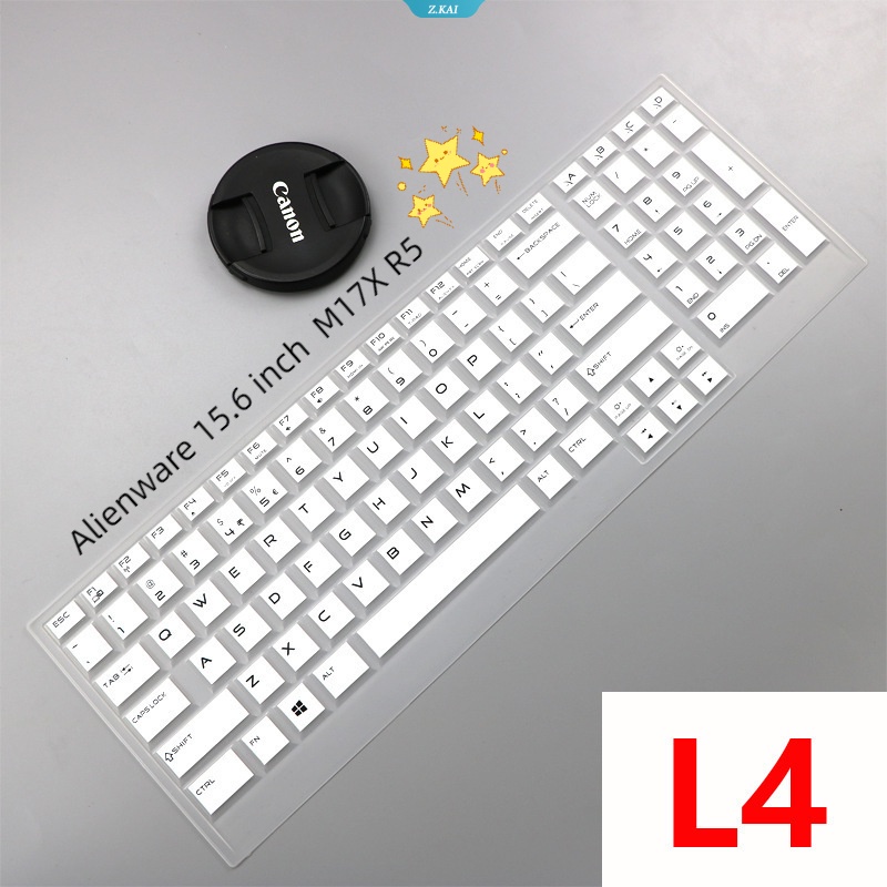 Film Pelindung Keyboard Laptop Tahan Air Untuk Alienware 15.6 Inch M17X R5 Keyboard Laptop Silicone Cover Film Tahan Debu [ZK]