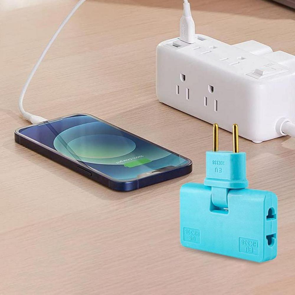 POPULAR 3in1 Wireless Converter Handphone Untuk Travel Socket Adjustable Plug