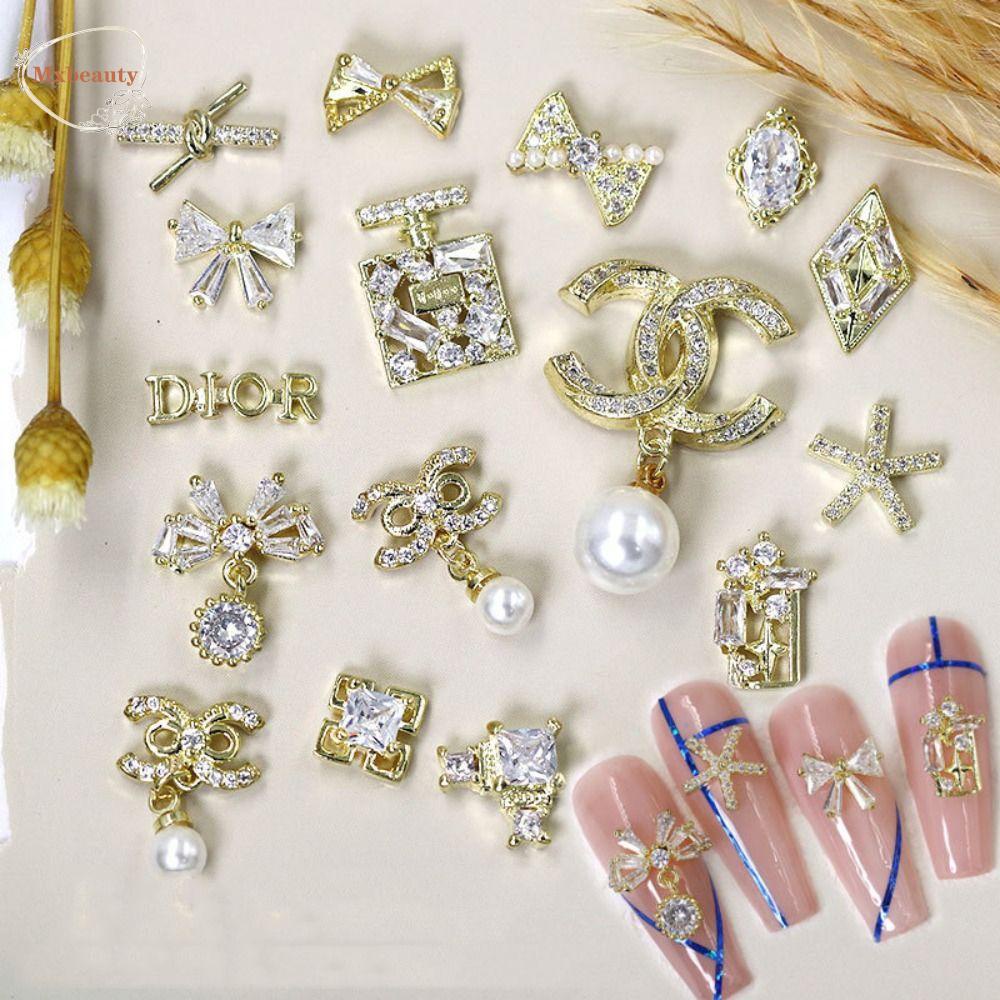 Mxbeauty Flash Manicure Aksesoris 3D DIY Rantai Mewah Rhinestones Top Brand Rhinestone Dekorasi