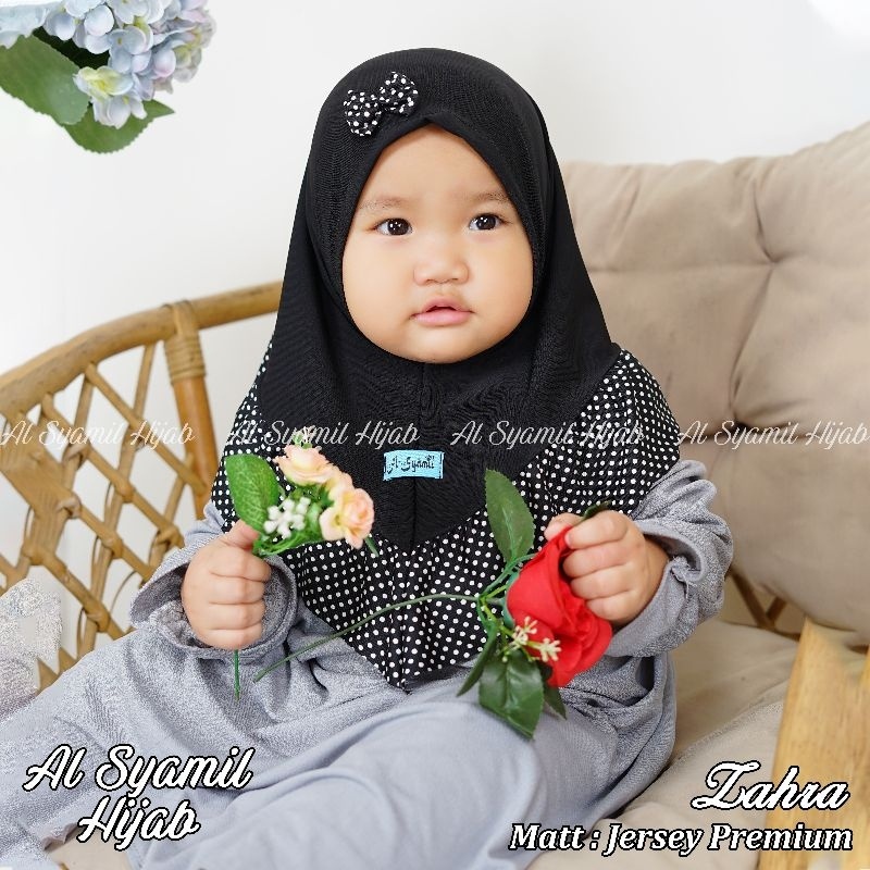 Hijab Anak Murah / Hijab Anak Bayi / Hijab Anak Perempuan Warna Hitam 02