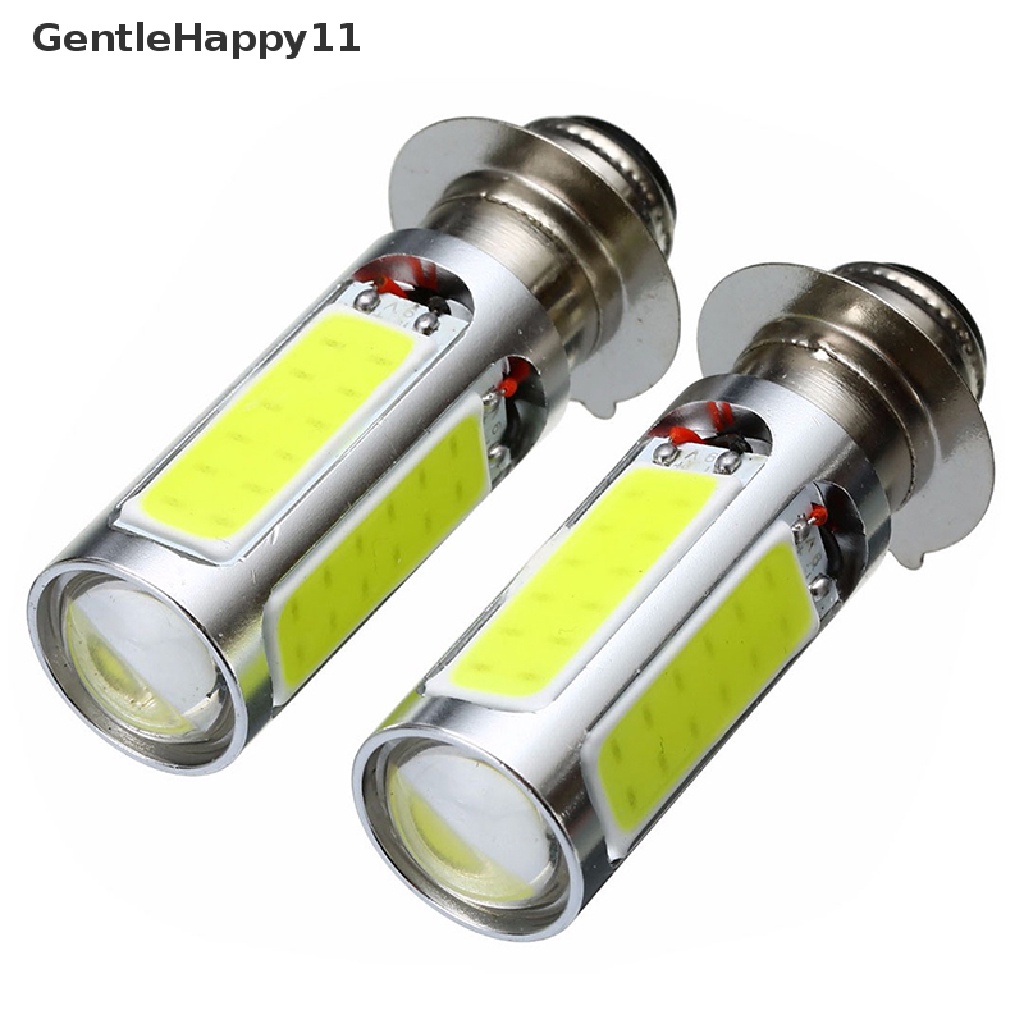 Gentlehappy 1X Putih cOB LED motor Sepeda/ATV headlight bulb Lampu Kabut H6M PX15d P15D25-1 E401 id