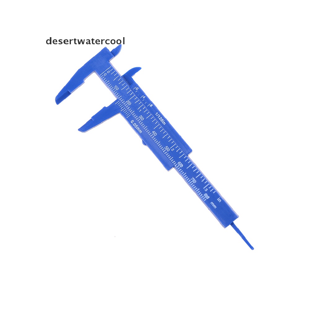 Deid 80mm Mini Plastik Siswa Sliding Vernier Caliper Gauge Alat Ukur Martijn