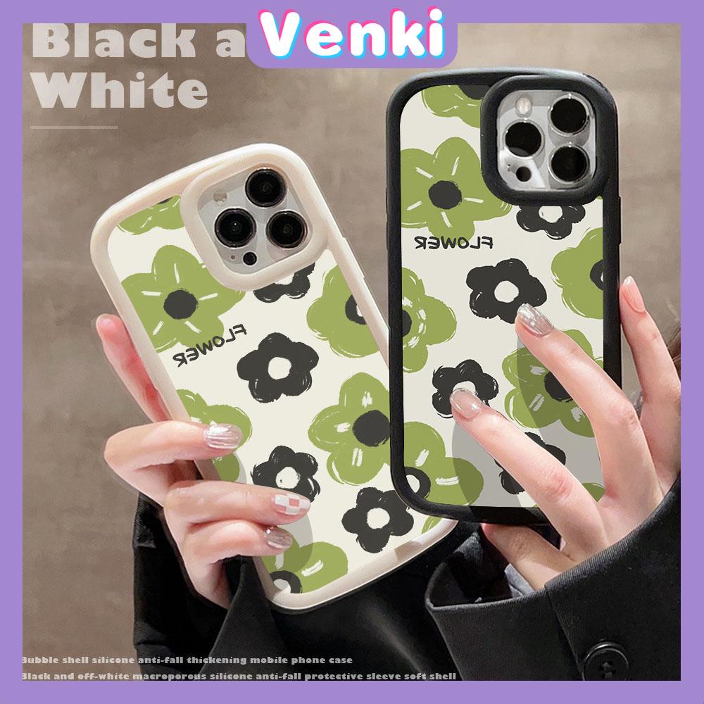 Case fo iPhone 11 Pro Max TPU Soft Case Frosted Bubble Case Cute Green Floral Camera Protection Shockproof For iPhone 14 13 12 11 Plus Pro Max 7 Plus X XR