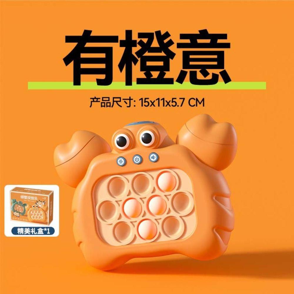 [Elegan] Crab Gopher Game|Dewasa Yang Lagi Led Game Groundhog Mainan Push Bubble Puzzle Games Kartun Kepiting Mainan Kompres Speed Push It Fidget Toys Whac-A-Mole Toys