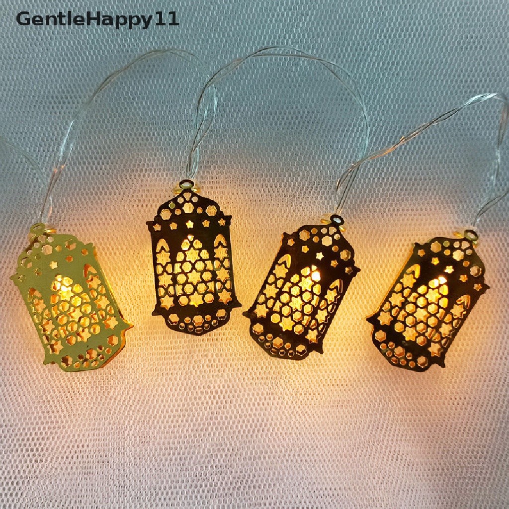 Gentlehappy Ramadhan Idul Fitri Lampu Hias LED USB Keluarga Meriah Pesta Fairy Lights Ulang Tahun id