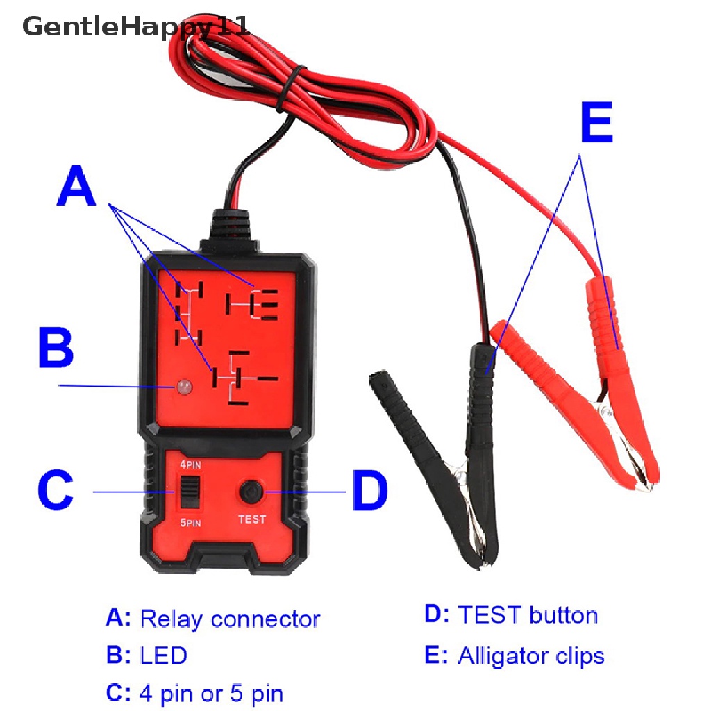 Gentlehappy Voltage Tester Car Relay Tester Elektronik Relay Tester Mobil id