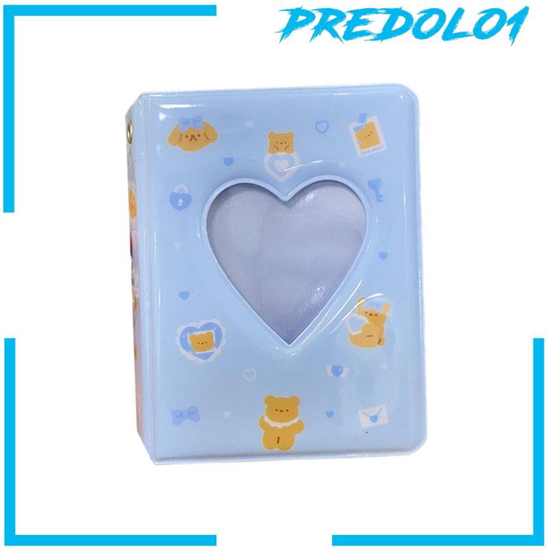 [Predolo1] Album Foto 3inch Photocard Sleeves Love Heart Photocard Holder Book