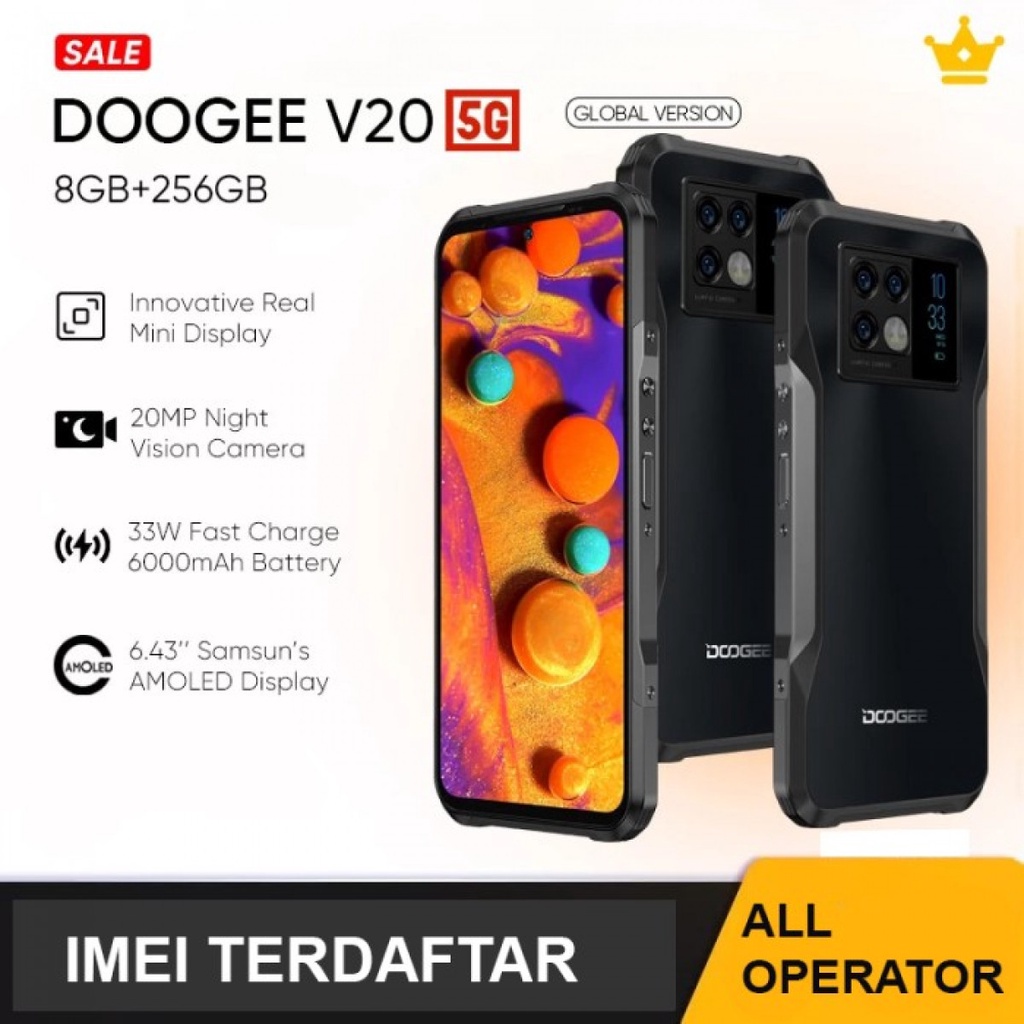 Doogee V20 5G Global Rugged Phone Outdoor