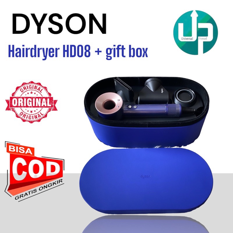 Dyson Supersonic ™ Hair Dryer HD08 (Prussian blue/Rich Copper) with Case - Pengering Rambut