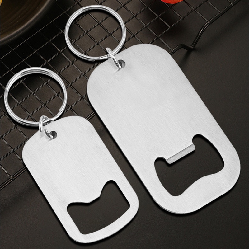 [HOT Sale] Pembuka Bir Gantungan Kunci Portabel Untuk Gantungan Kunci Mobil, Tas Stainless Steel Gantungan Kunci Aksesoris Kreatif Pria Wanita Klasik Pembuka Botol Key Ring Keychain Dekorasi Liontin