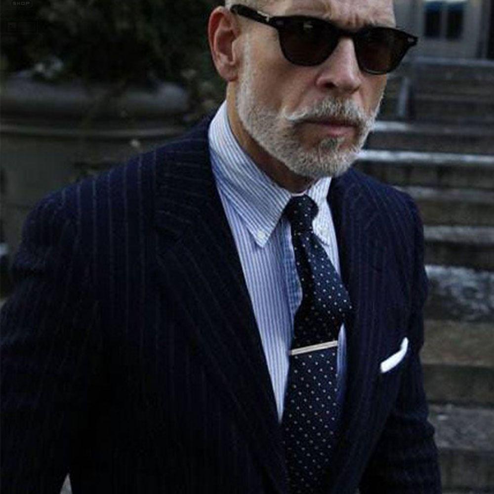 Agustina Klip Dasi Logam Aksesoris Pria Formal Tie Pin Pernikahan Fashion Perhiasan Berlapis Emas Clasp Clip