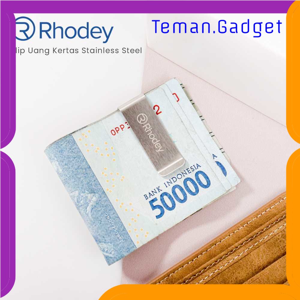 TG - ATK Rhodey Dompet Klip Uang Kertas Stainless Steel - HHYF