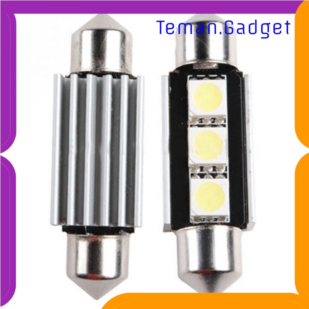 TG - OTO LuxStar Lampu Interior Mobil LED C5W DE3423 3 SMD Cool White 12V 2 PCS