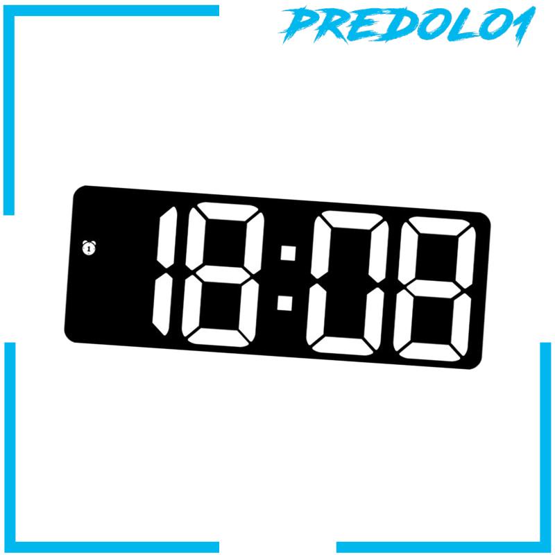 [Predolo1] Jam Dinding Digital Meja LED Desktop Alarm Clock Untuk Ruang Tamu Kantor Dewasa