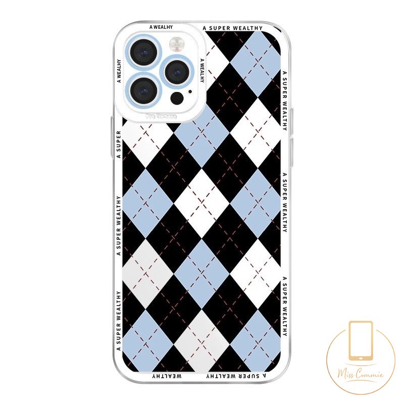 Case Motif Grid Infinix Hot10 11 11s 10 9 12 Play 12pro Hot 12i 8 20 20s 11s 10s Nfc 10 Lite Smart4 6 5plus Note 10 11 12 Pro 12 2023 Transparan Diamond Soft Tpu Cover