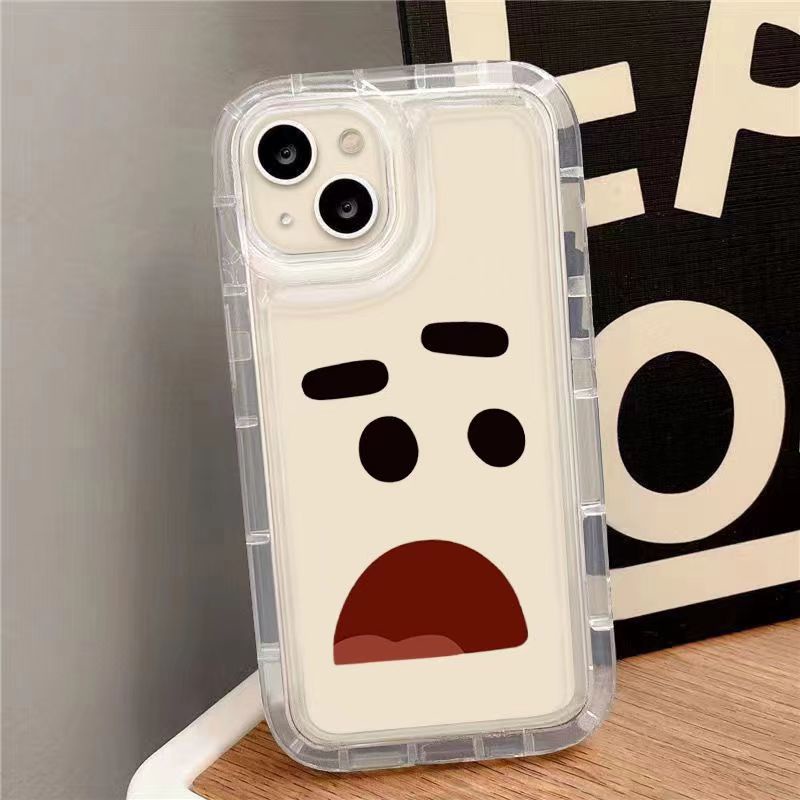 IPHONE Casing Ponsel Iphone11 Cocok Untuk 14 14pro 14plus 13 13mini 13pro 13prm iPhone12 7Plus 8Plus Xr XS 13 12mini Pro Max Empat Sudut Casing Ponsel Transparan Tahan Guncangan