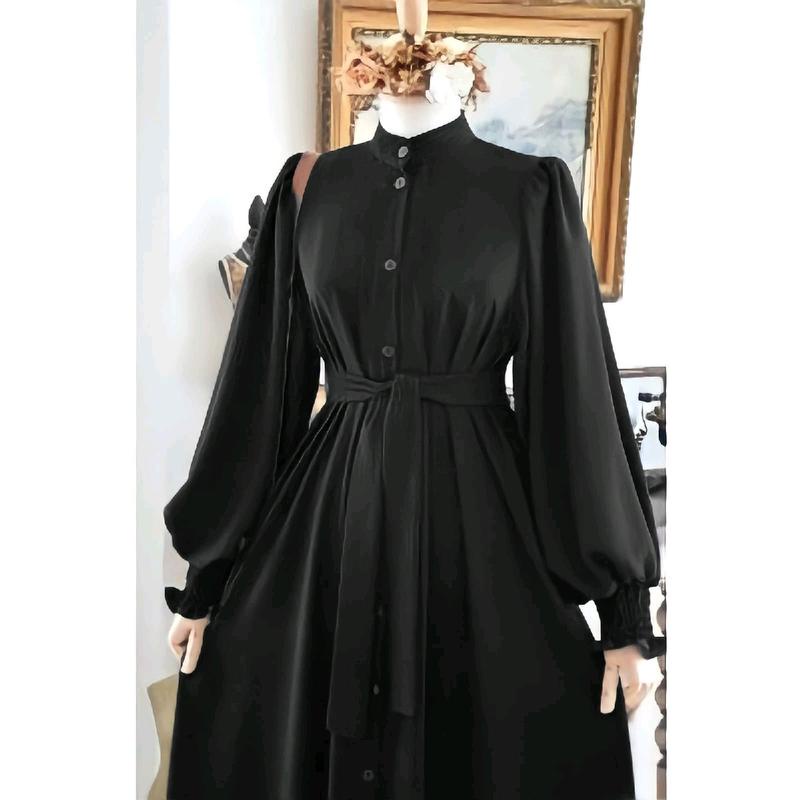 ilook | Syarifah Maxi Dress | Gamis Wanita Kancing | Gamis Lebaran 2023