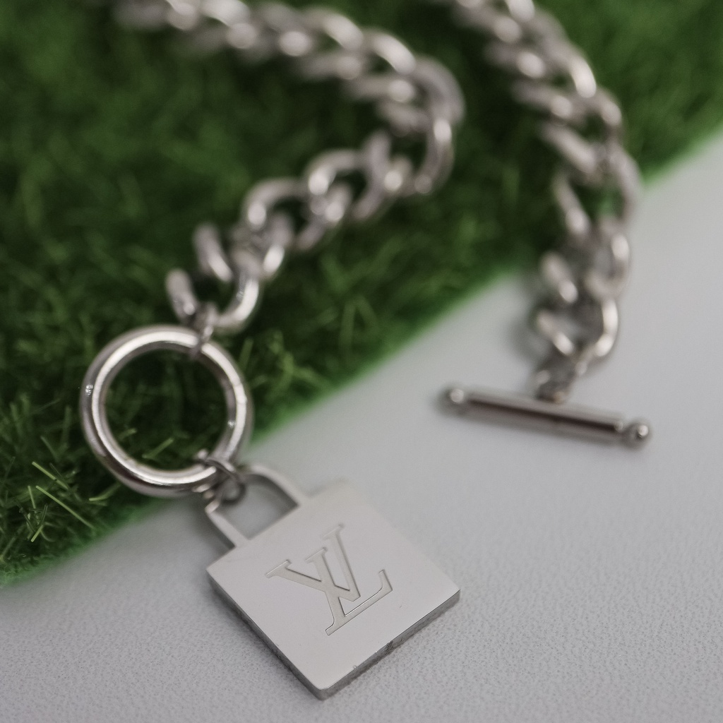 GROSIR Gelang tangan cantol sisik L titanium stainless steel 316L import berkualitas anti karat bisa bayar di tempat COD