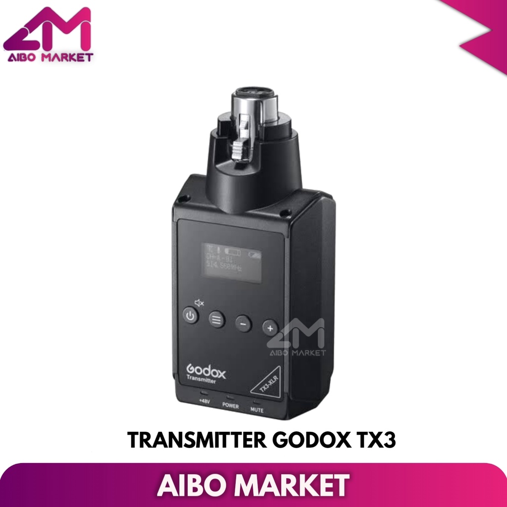 Godox TX3-XLR TX3 XLR Plug-On Wireless Transmitter