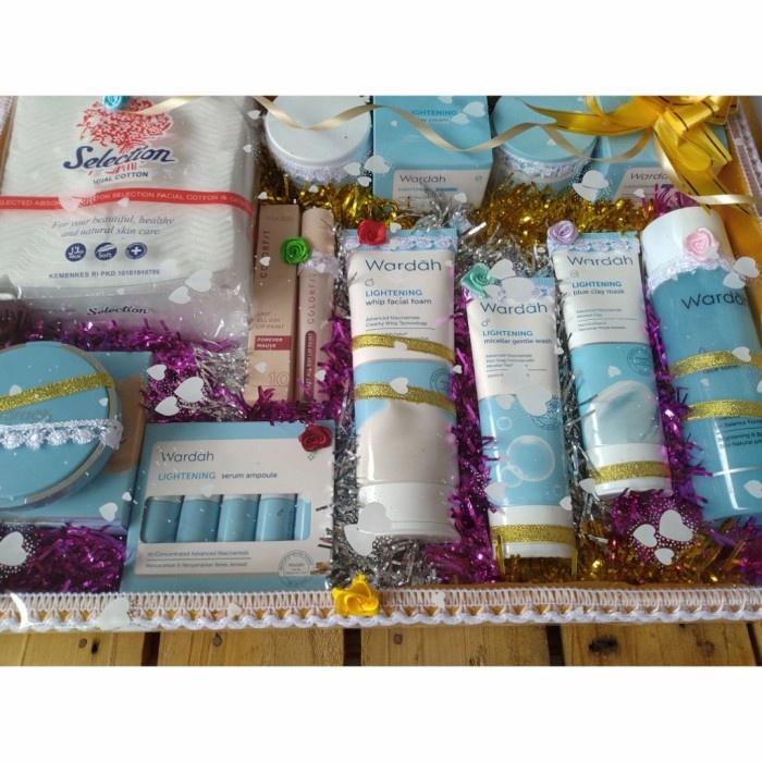 Set Paket Ekonomis Seserahan Pernikahan Kosmetik WARDAH