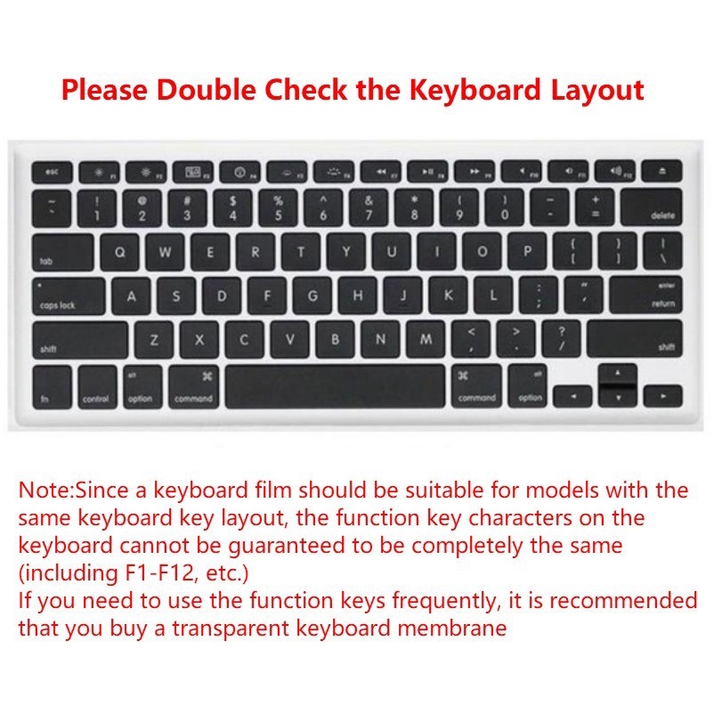 Cocok Untuk Macbook Pro Air A1466 A1466 A1502 Penutup Keyboard Silikon Tahan Air Film Tahan Debu