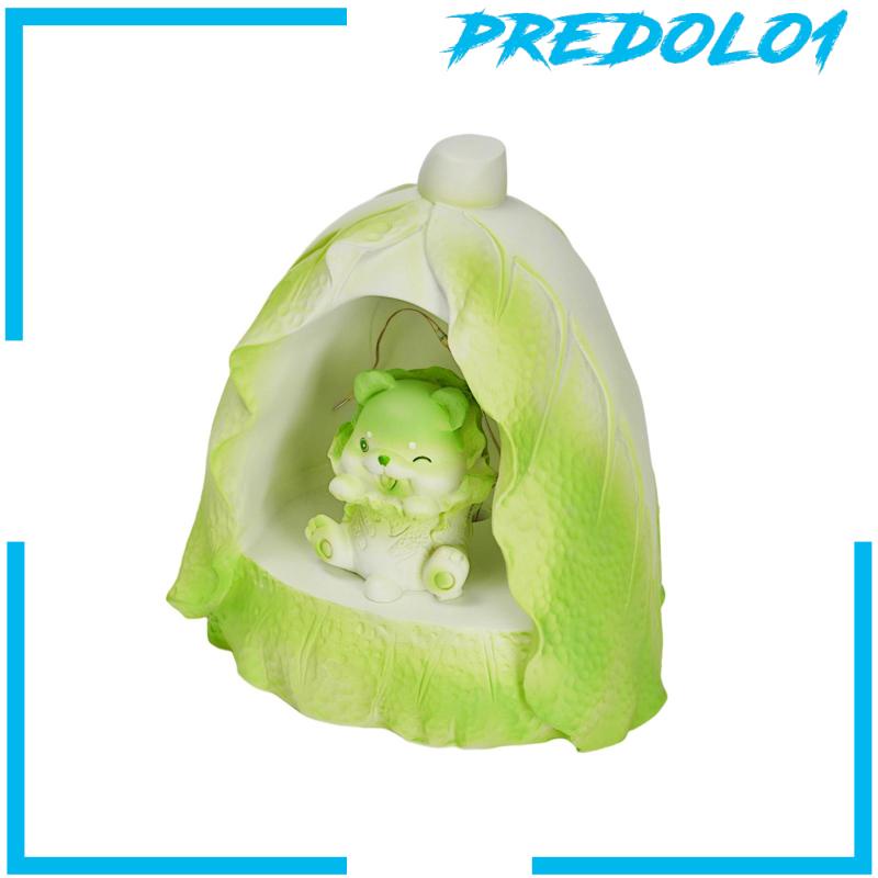 [Predolo1] Lampu Tidur Anjing Patung Resin Modern Portable Kamar Tidur Bayi Sayur Dog Lamp