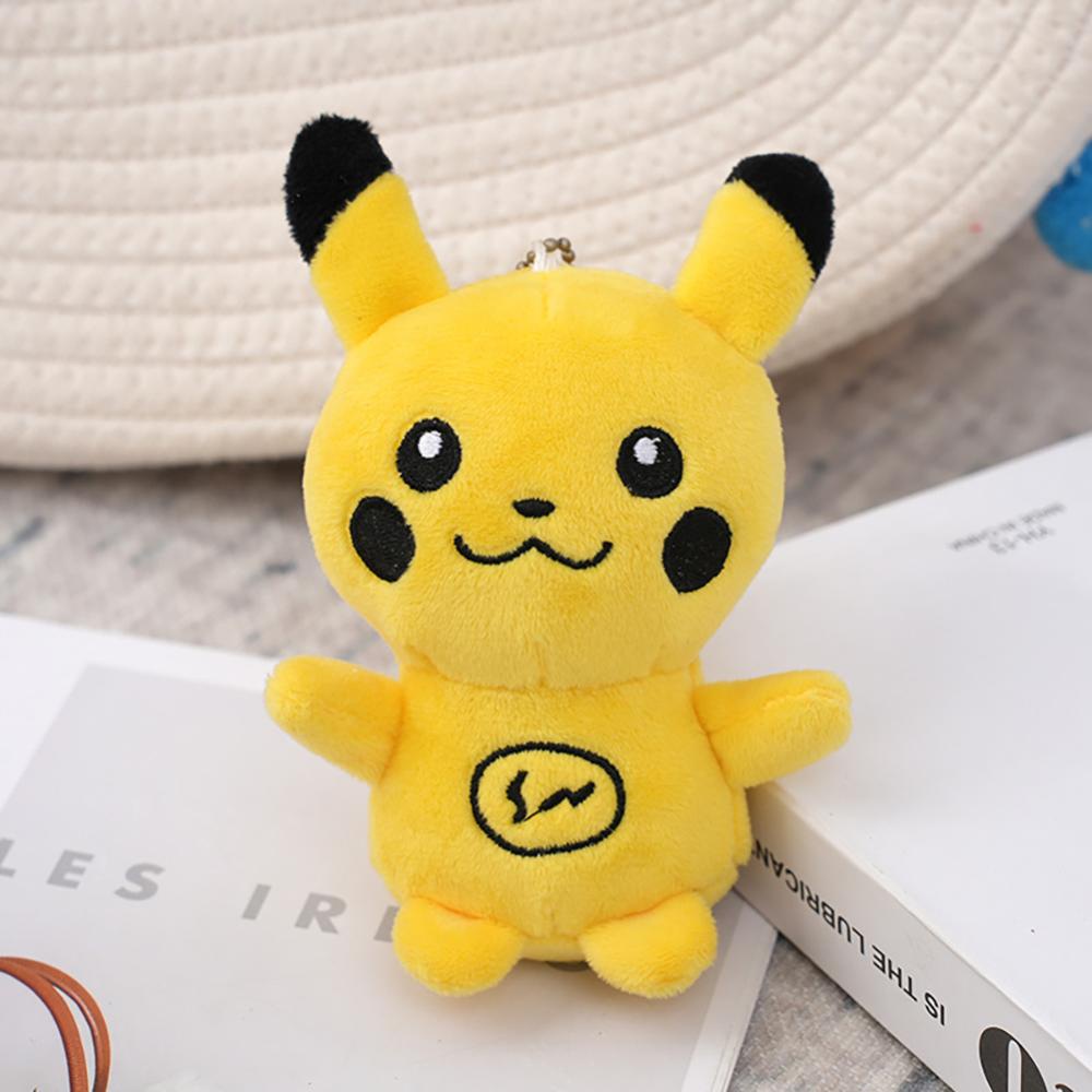 Timekey 1PC 13cm Lucu Pokémon Mainan Mewah Gantungan Kunci Indah Tas Ransel Liontin Pikachu Keyrings Dekorasi Gantungan Kunci Mainan Mewah U2Z6