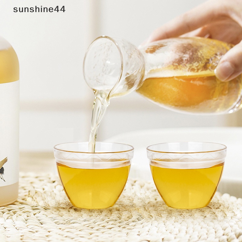 Sunshine 20pcs 60ml Gelas Sekali Pakai Gelas Tembak Bening Jelly Dessert Cups Aksesoris ID