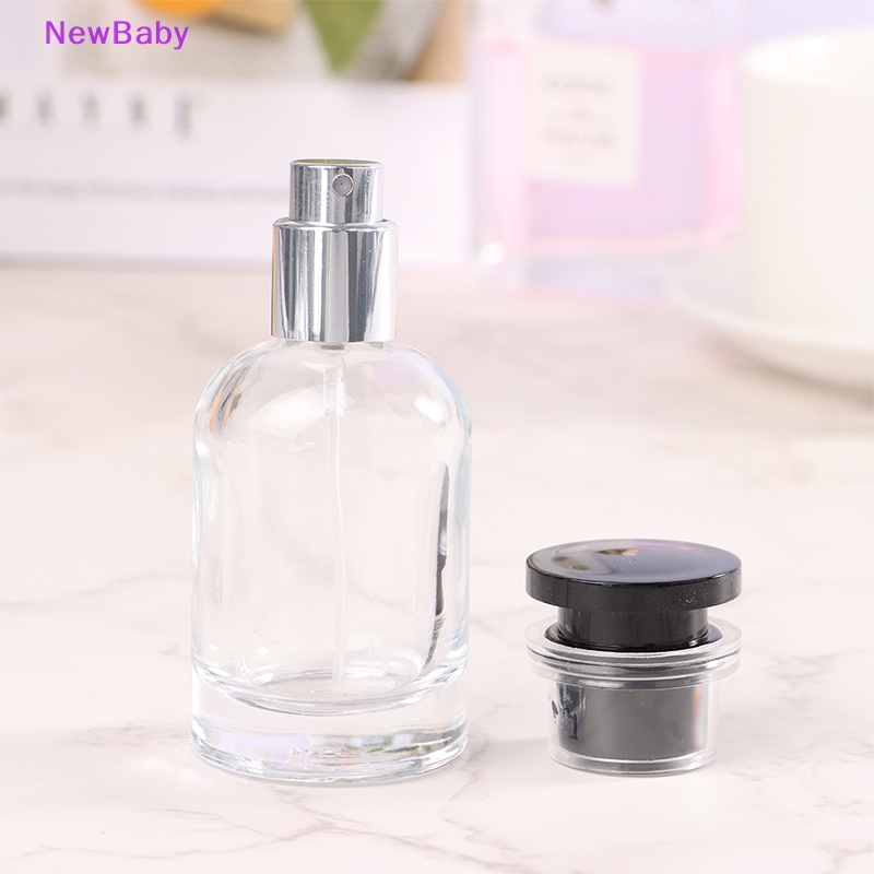 Newbaby 1Pc 30ml Travel Botol Misty Kosong Kaca Transparan ID