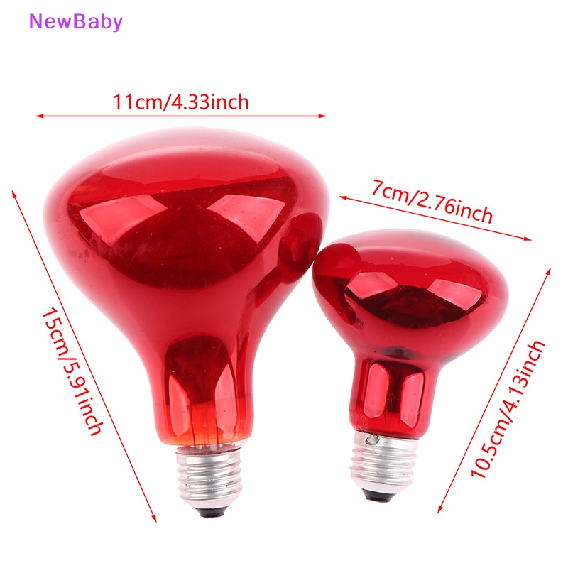 Newbaby Infrared Red Heat Light Therapy Bulb Lampu Otot Pereda Nyeri100/300W Bulb ID