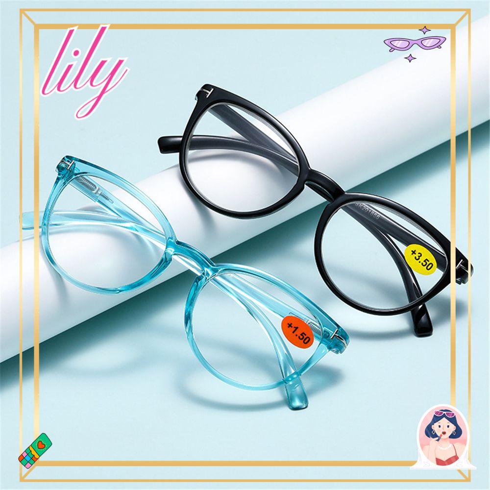 Lily Kacamata Baca Fashion Vintage Putaran Perlindungan Radiasi Presbyopia Eyewears