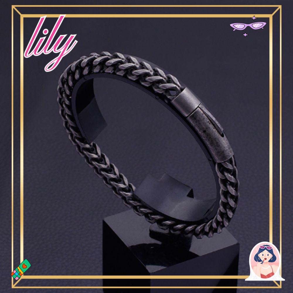 Gelang LILY Hadiah Baru Bangle Warna Hitam