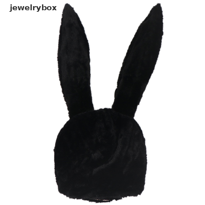 [jewelrybox] Topi Gadis Lucu Plush Rabbit Bunny Ears Hat Earflap Cap Head Warmer Perlengkapan Foto Butik