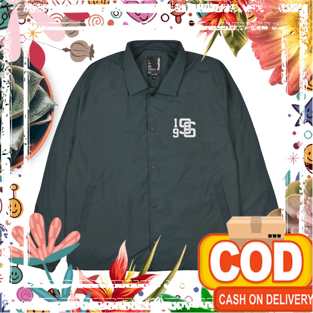 Proshop | Jacket Ps Original Coach Black | Jacket Pria Jaket Distro | Hijau/ Produk Baru