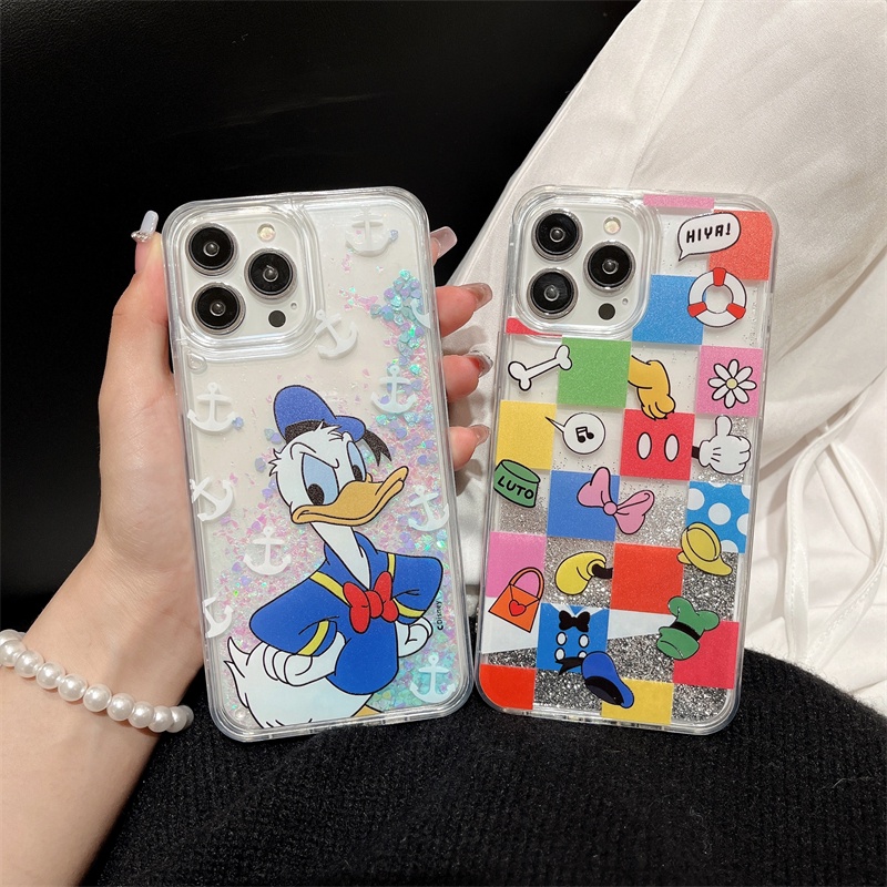 IPHONE Cover Motif Kartun Mengalir Cocok Untuk Iphone14 13 12 11 Pro X XS Max XR 6 7 8 14 Plus Perlindungan Lensa Casing Ponsel Magnetik