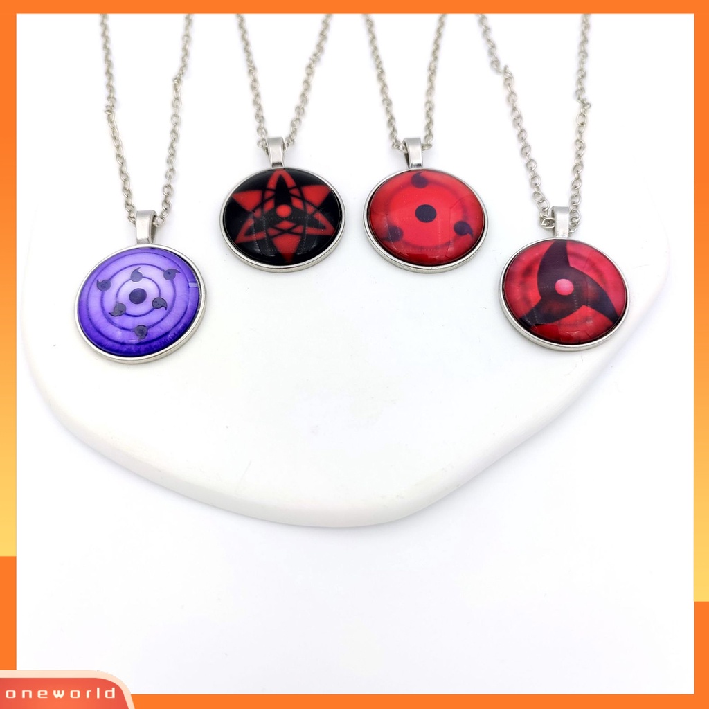 [EONE] Charm Kalung Anime Peripheral Pola Unik Bentuk Bulat Geometris Dengan Liontin Menghias Menawan Aksesoris Anime Naruto Liontin Kalung Untuk Penggemar Anime