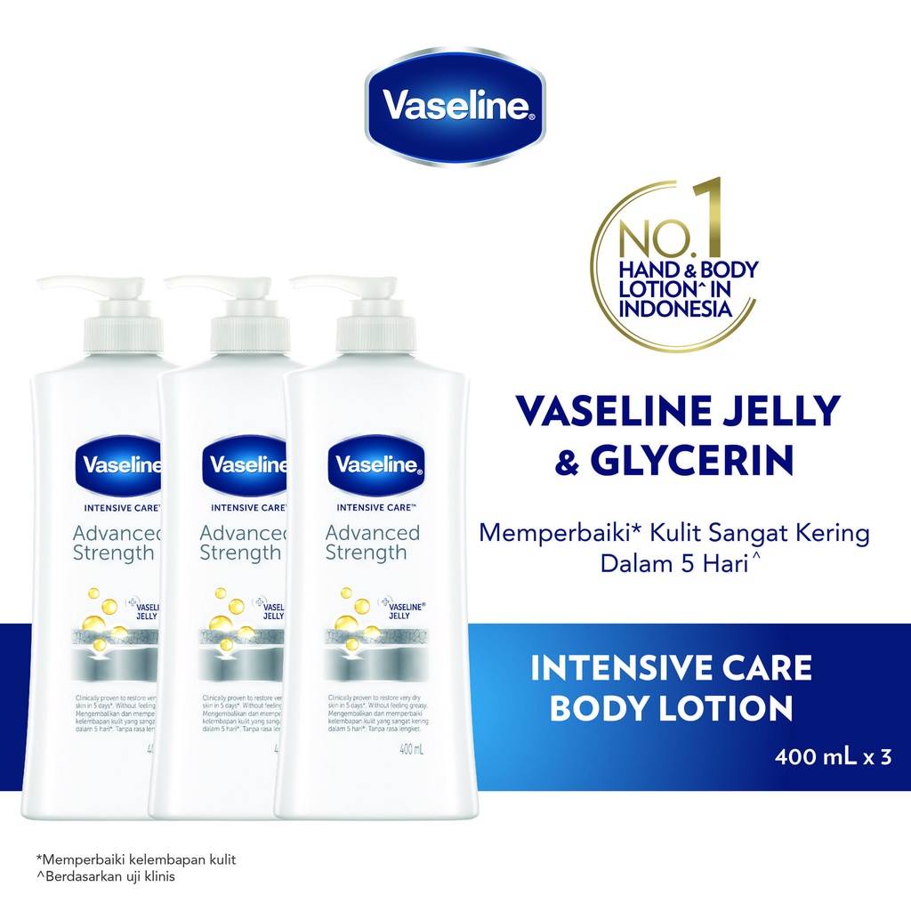 Vaseline Lotion Intensive Care Advanced Stregth 400ml Multi Pack