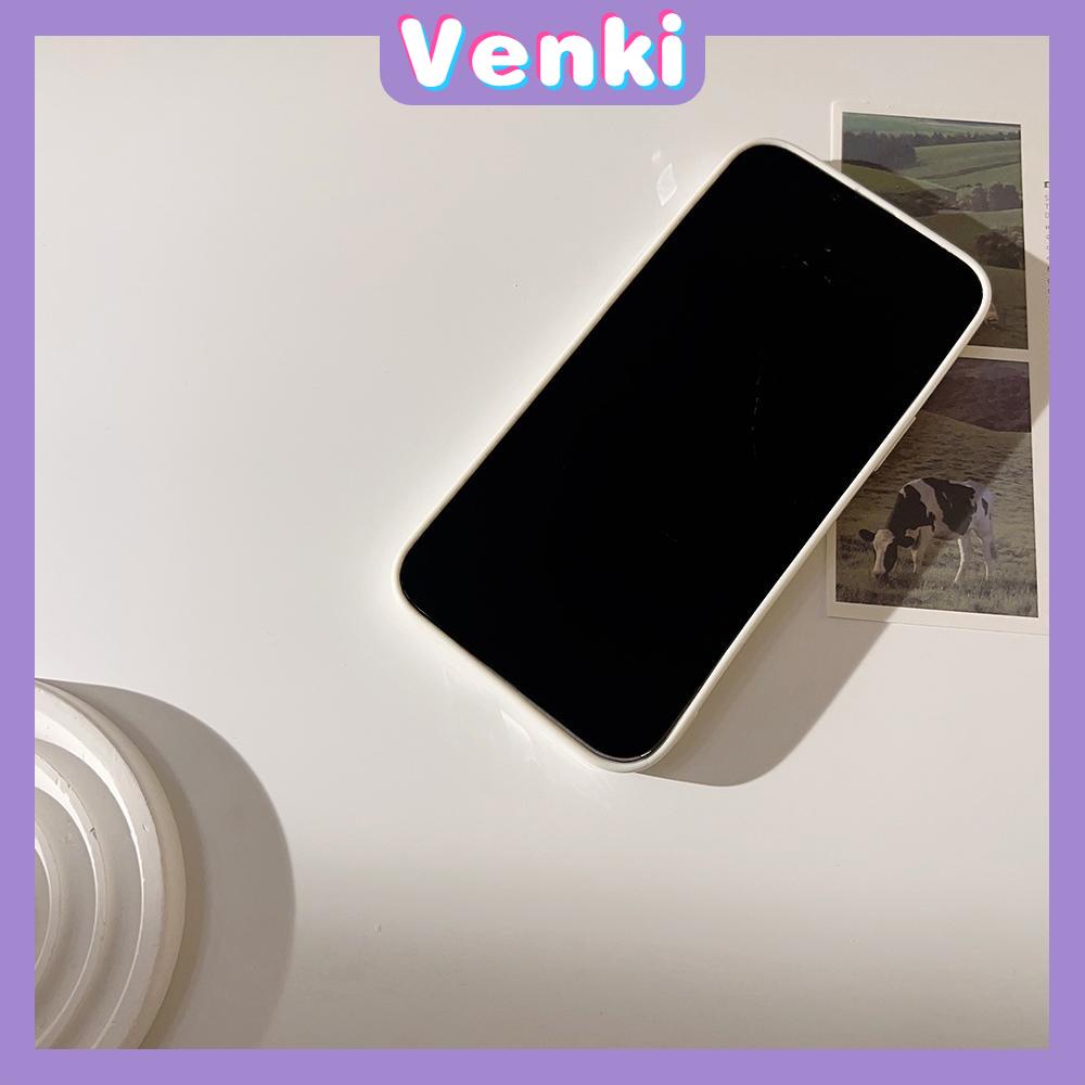 VENKI - For iPhone 11 iPhone Case White Glossy Film TPU Soft Case Shockproof Phase Case Protective Black Rabbit Compatible with iPhone 14 13 Pro max 12 Pro Max xr xs max 7 8Plus