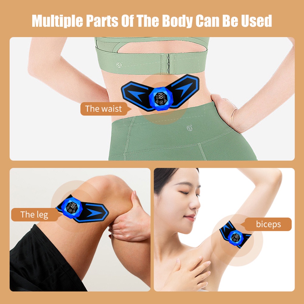 Baru Rechargeable Mini Elektrik Leher Bahu Tubuh Otot Bersantai Latihan Pereda Nyeri