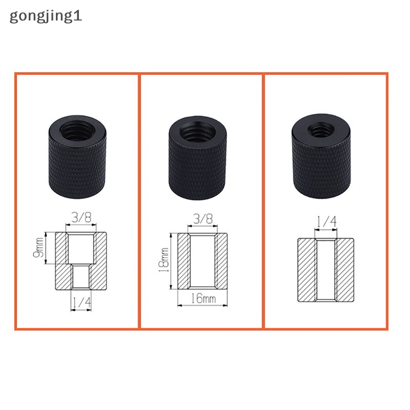 Adaptor Dudukan Sekrup Drat GGG 3per8 &quot;Ke 1per4&quot; Male to Female Plat Tripod Screw Mount ID