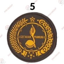 Emblem Patch Rubber Karet Logo Pramuka, Scout Pramuka, Saka Wanabakti, Bendera Coklat, Saka Bahari