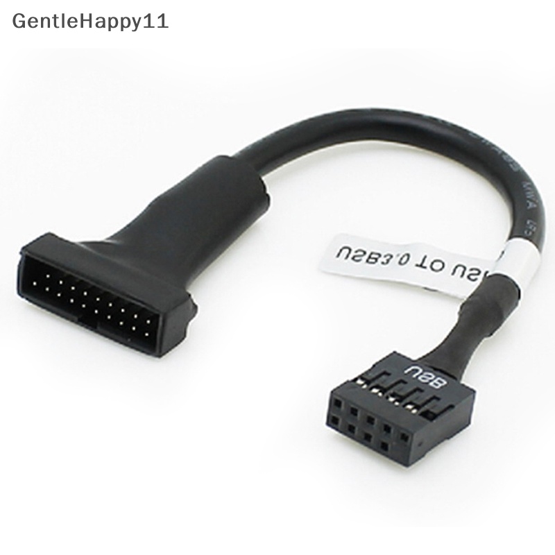 Kabel Adaptor Header Motherboard Gentlehappy19/20Pin USB 3.0 Female To 9pin USB 2.0 Male id