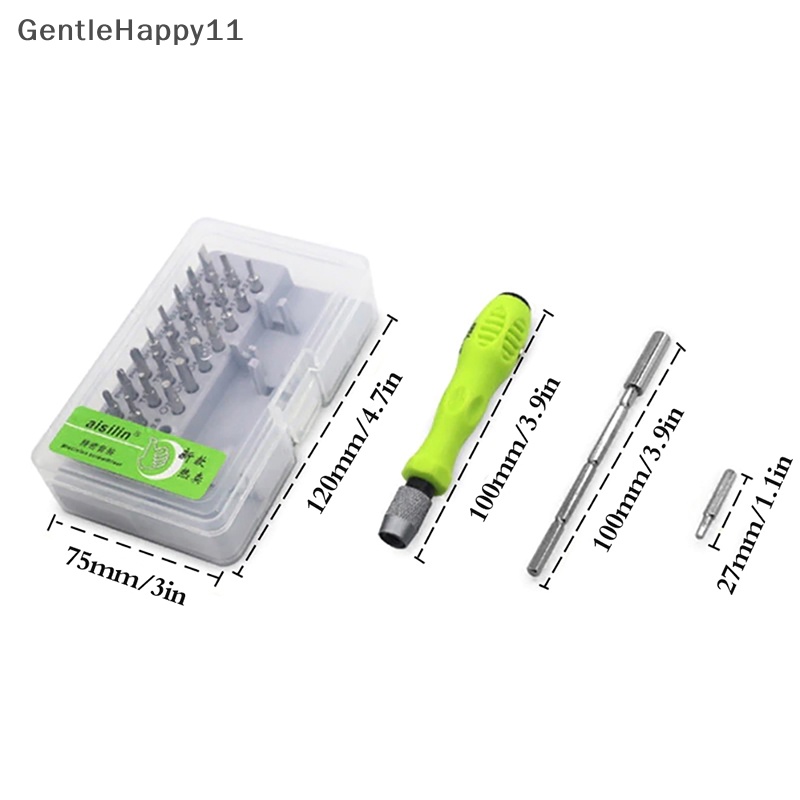 Gentlehappy Creative 32in1 Screwdriver Set Presisi Mata Obeng Magnet Mini Kit id